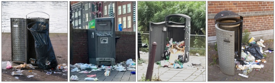 Afval in de stad