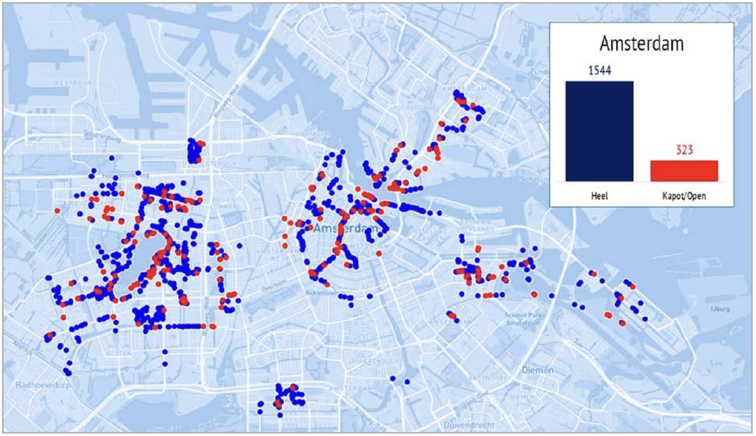 Prullenbakken in Amsterdam
